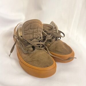 Vans Cream and Brown Sneakers